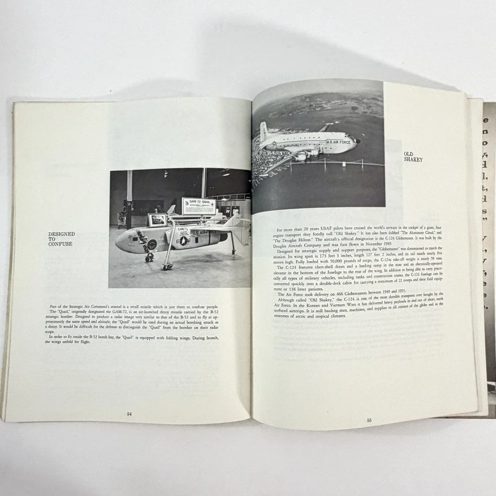 Vintage 1970 US Air Force Museum Guide Booklet Wright Patterson AFB Aviation OH